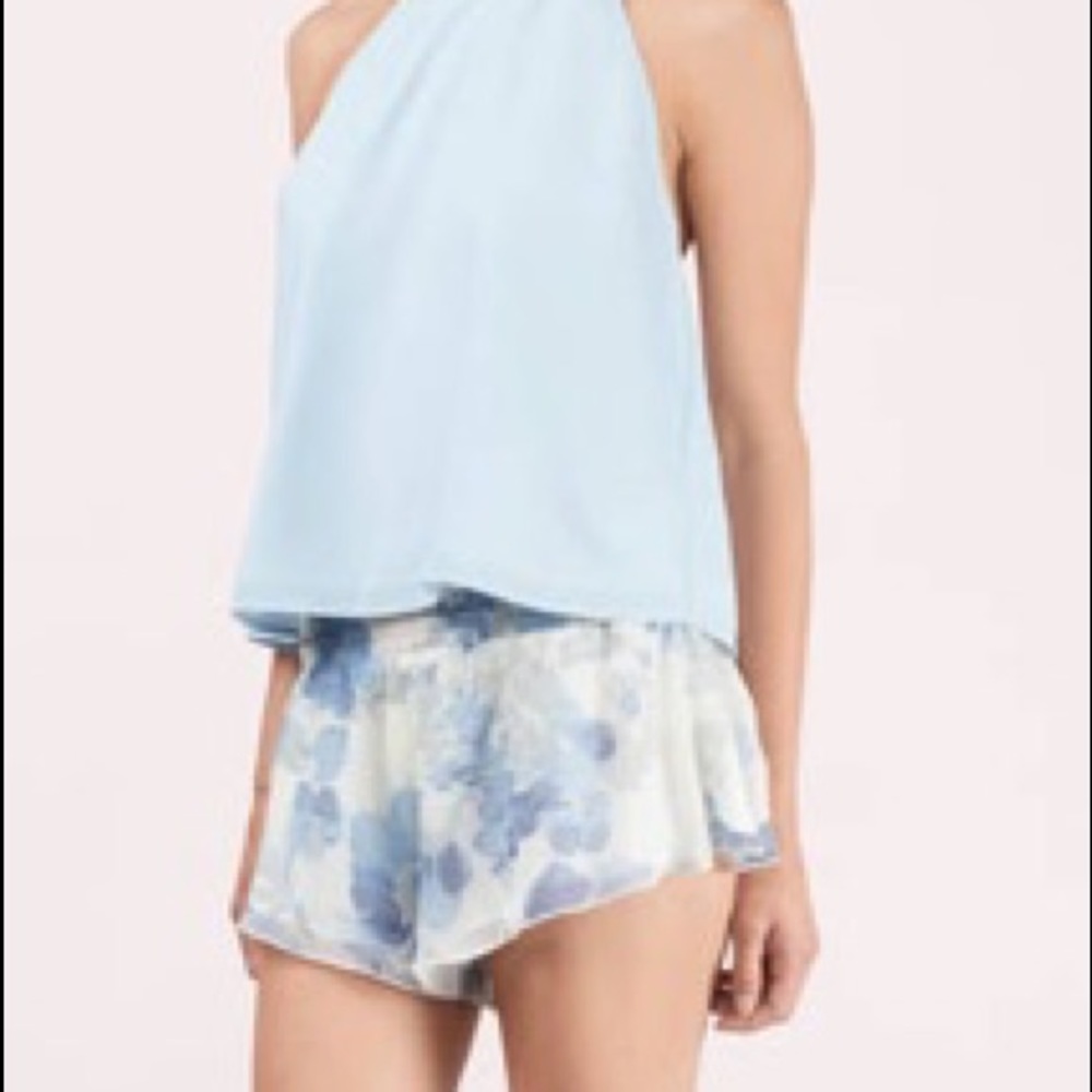 Come home ivory multifloral shorts